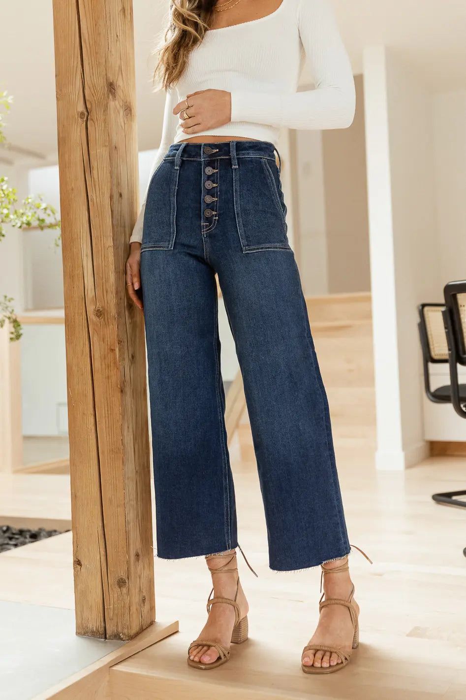 Faye Wide Leg Jeans | Bohme