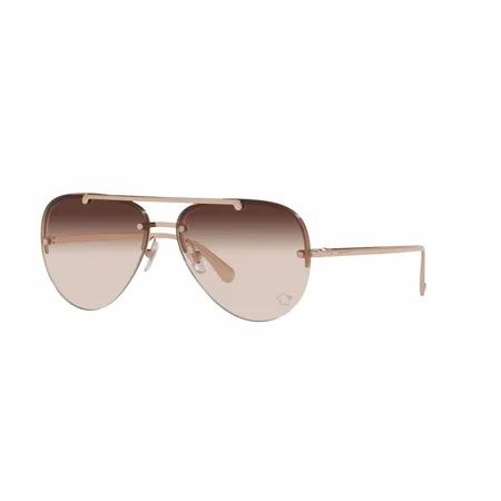 Versace Sunglasses VE2231 14120P 60mm Rose Gold / Orange Brown Gradient Lens | Walmart (US)