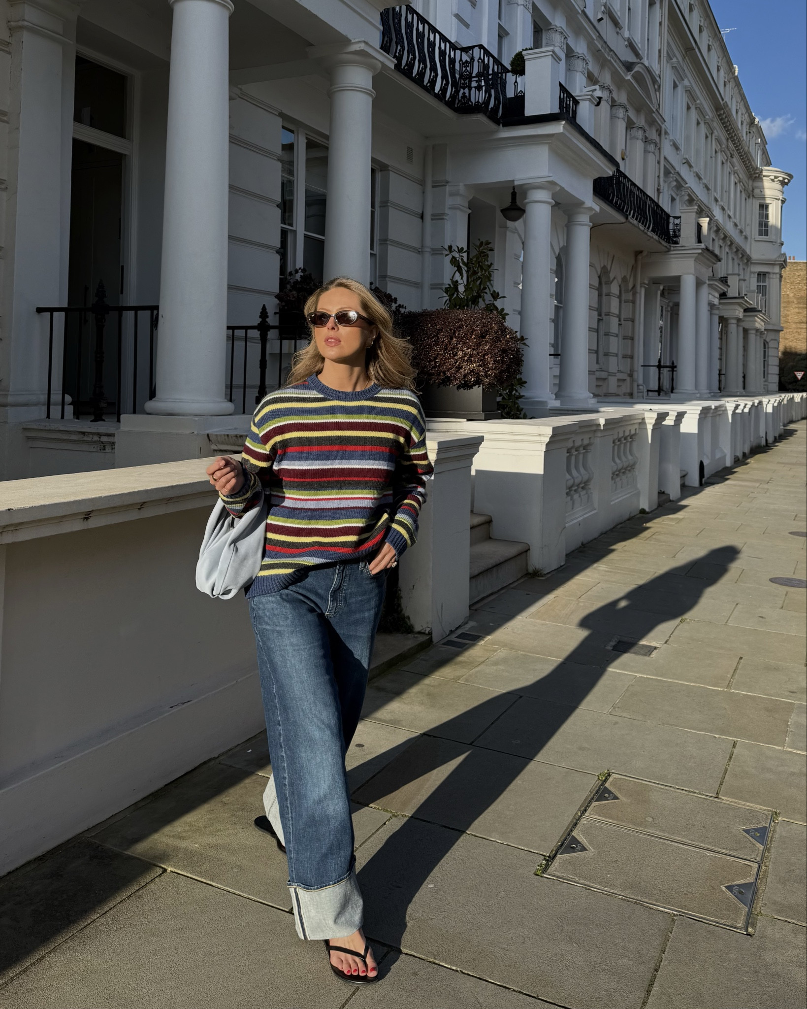 Knitwear and flip flops season commence 💙💛❤️🩵💚

Striped knit, Lee denim, turn up jeans, asos, jeans, blue jeans, black flip flops, leather flip flops, spring style, colourful outfit, spring layers, rayban, Abercrombie, asos

#LTKuk #LTKspring #LTKjeans
