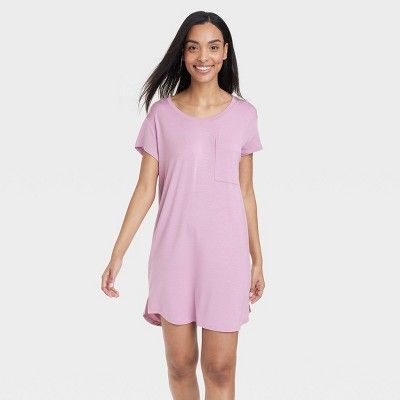 Women's Beautifully Soft Short Sleeve NightGown - Stars Above™ | Target