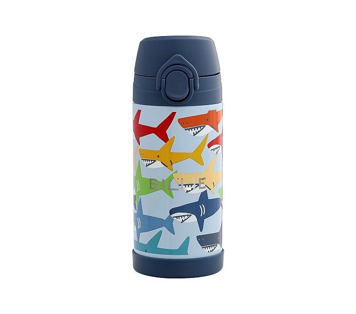 Mackenzie Multi Sharks Water Bottle | Pottery Barn Kids
