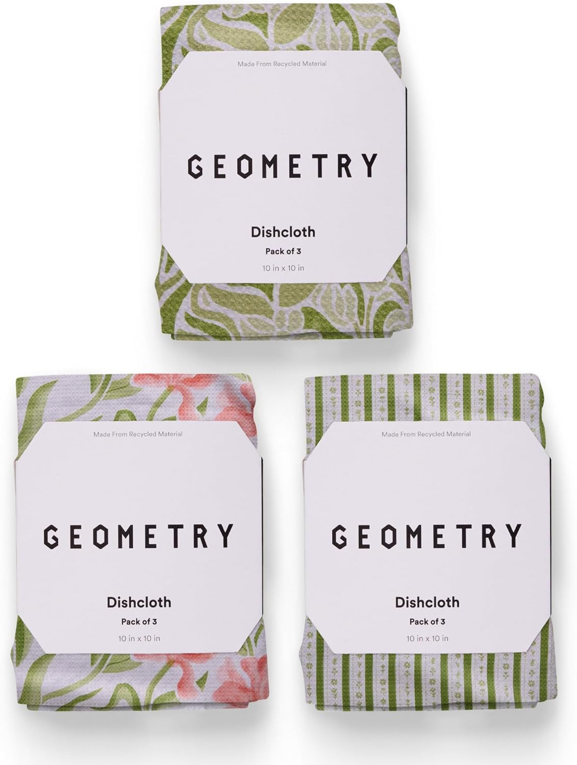 GEOMETRY Kitchen Dish Cloths - Spring & Summer Collection - Premium Dishcloths with Geoweave - Ab... | Amazon (US)