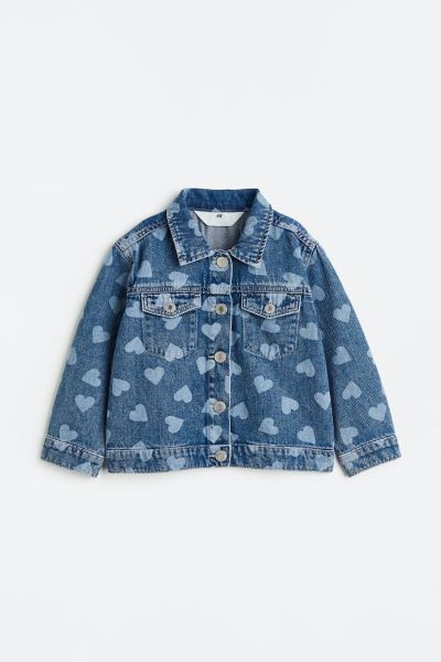 Oversized Ruffle-trimmed Denim Jacket | H&M (US + CA)