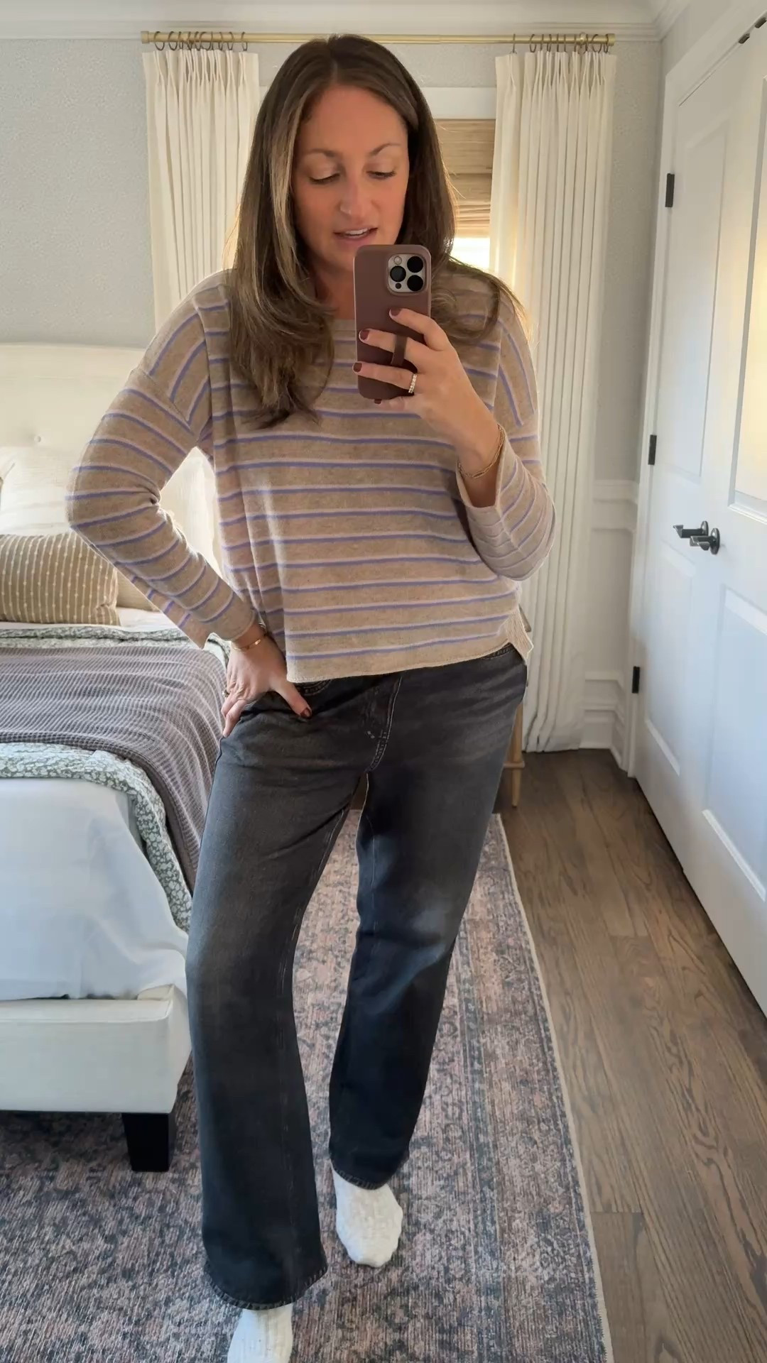 Really really love these Rag &amp; Bone Miramar fleece lined pants! SO warm and cozy — perfect for winter. Size down one size! Also linking a few cashmere sweaters that I’ve been wearing on repeat 🙌🏻  

#LTKSeasonal #LTKootd #LTKHome