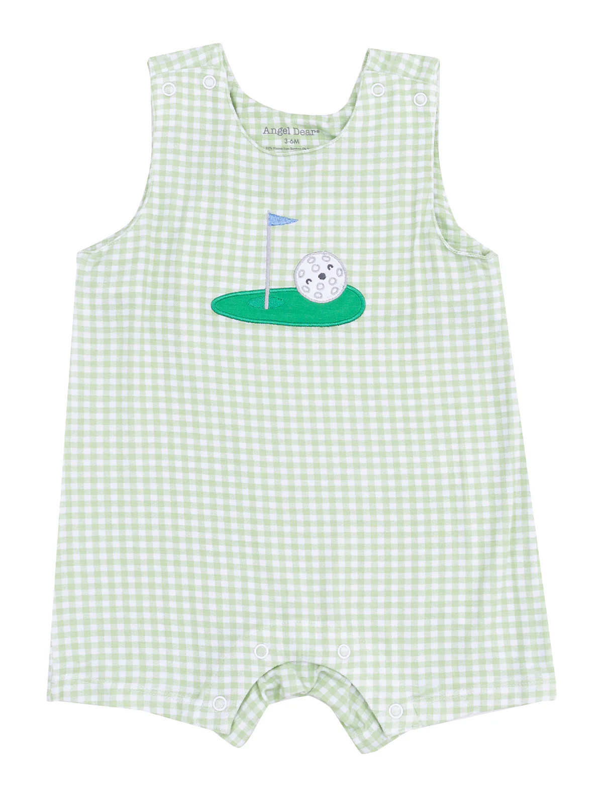 Sleeveless Shortie Romper, Golf Applique | SpearmintLOVE