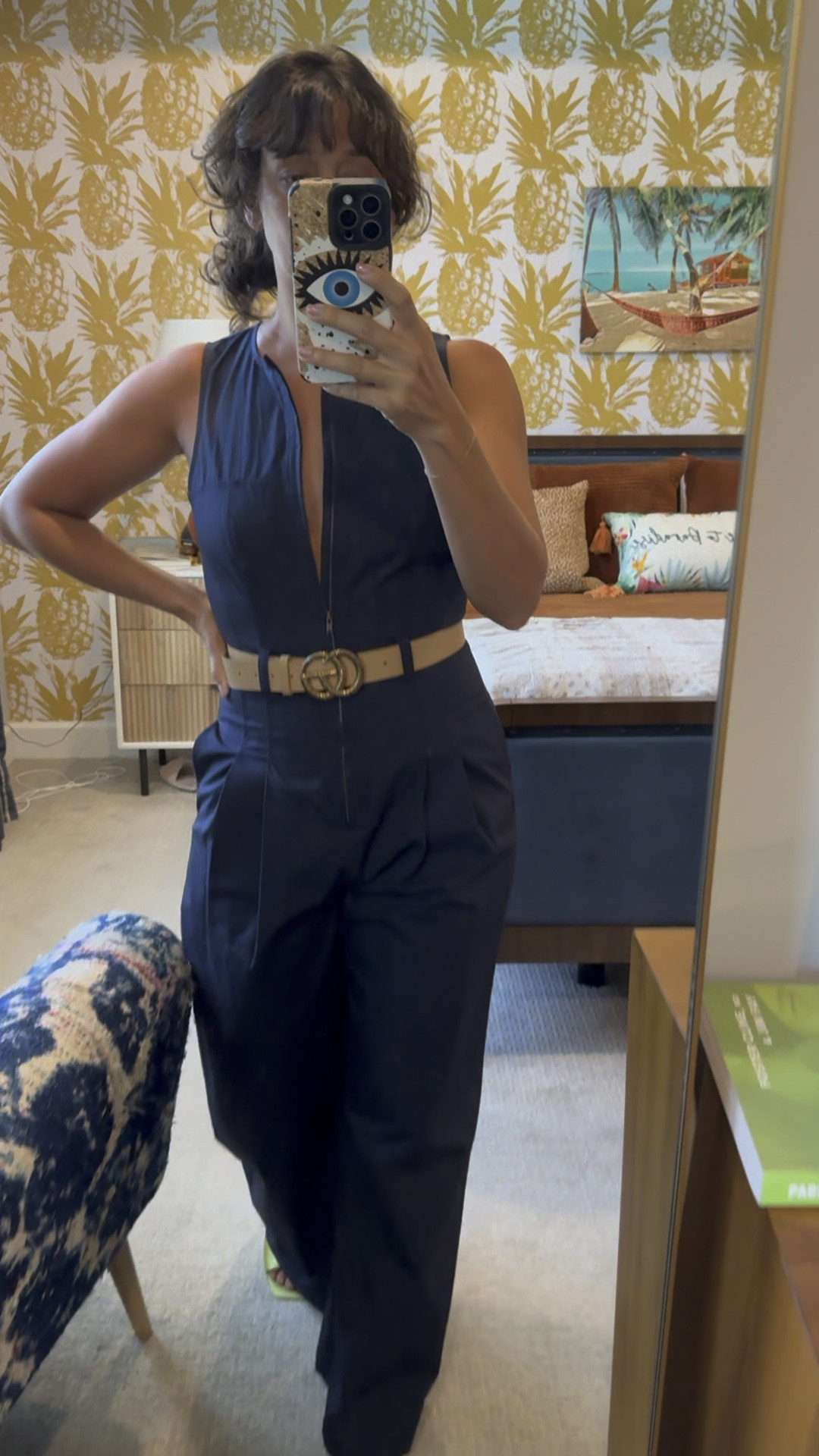 I’m completely obsessed with this jumpsuit, it can be dressed up or down. Comes with a matching belt or you can add your own. I’m wearing a size 2. 

#LTKStyleTip #LTKOver40 #LTKWorkwear