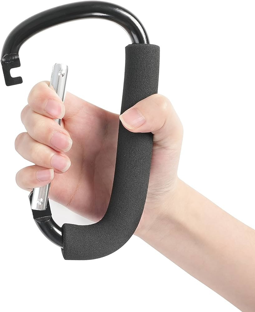 Stroller Hooks, 6.3" Large Stroller Clip, Stroller Hooks for Hanging Bags and Shopping, Stroller ... | Amazon (US)