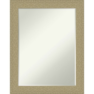 Amanti Art Mosaic Gold Petite Bevel Bathroom Wall Mirror 28.25 x 22.25 in. | Target