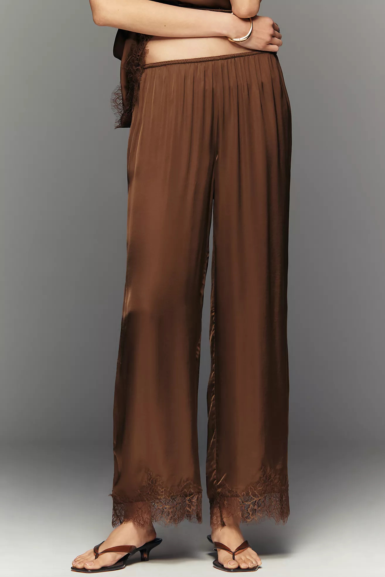 LyreBird Heirloom Lace Wide-Leg Pants | Anthropologie (US)