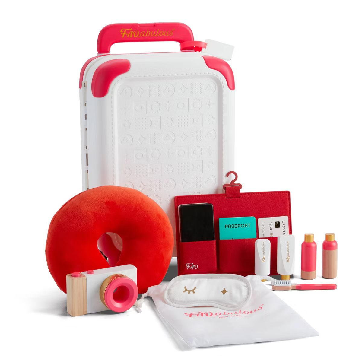 FAO Schwarz Jet-Setter Pretend Play Luggage Set | Target