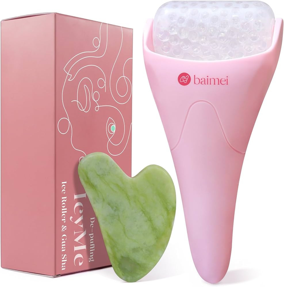 BAIMEI Cryotherapy Ice Roller and Gua Sha Facial Tools Reduces Puffiness Migraine Pain Relief, Sk... | Amazon (US)