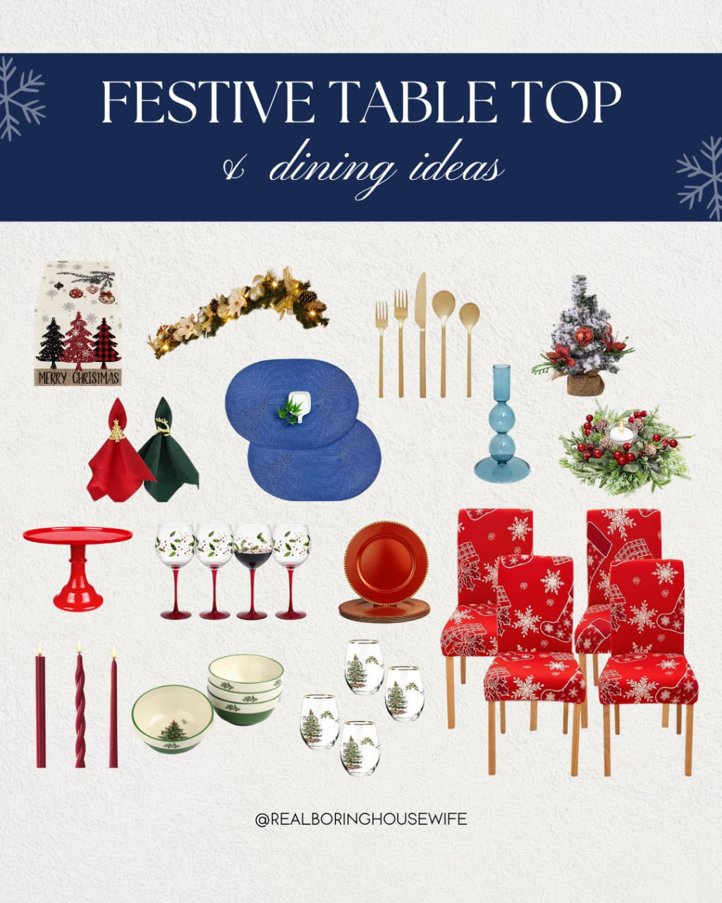 Festive Table Top & Dining Ideas

// Table Top, Table Top Decor, Dining, Dining Decor, Home, Home Decor, Home Decor Ideas, Home Finds, Home Must Haves, Home Kitchen, Christmas, Christmas Decor, Christmas Garland, Dining Chairs, Dining Placemats, Tray, Table Napkins, Table Runner, Bowl, Dinner Plates, Flatware Set, Wine Glasses, Candle Holder, Christmas Wreath, Candles 

 #LTKSeasonal #LTKHome #LTKStyleTip
