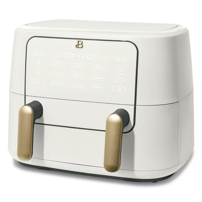 Beautiful 9QT TriZone Air Fryer, White Icing by Drew Barrymore - Walmart.com | Walmart (US)