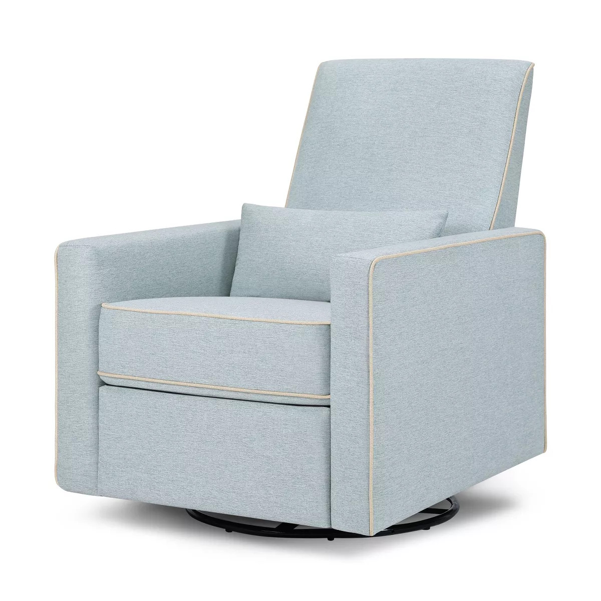 daVinci Piper Recliner and Swivel Glider - Heathered Blue with Cream Piping | Target