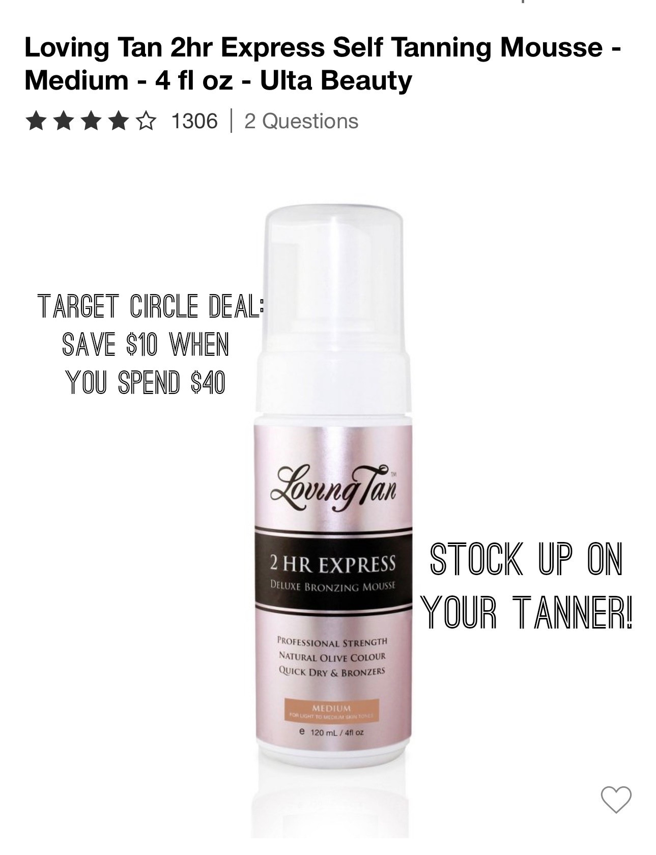 Target Circle Deal: Save $10 when you spend $40 on select personal care
Just ordered mine!
#targetsale

#LTKselfcare