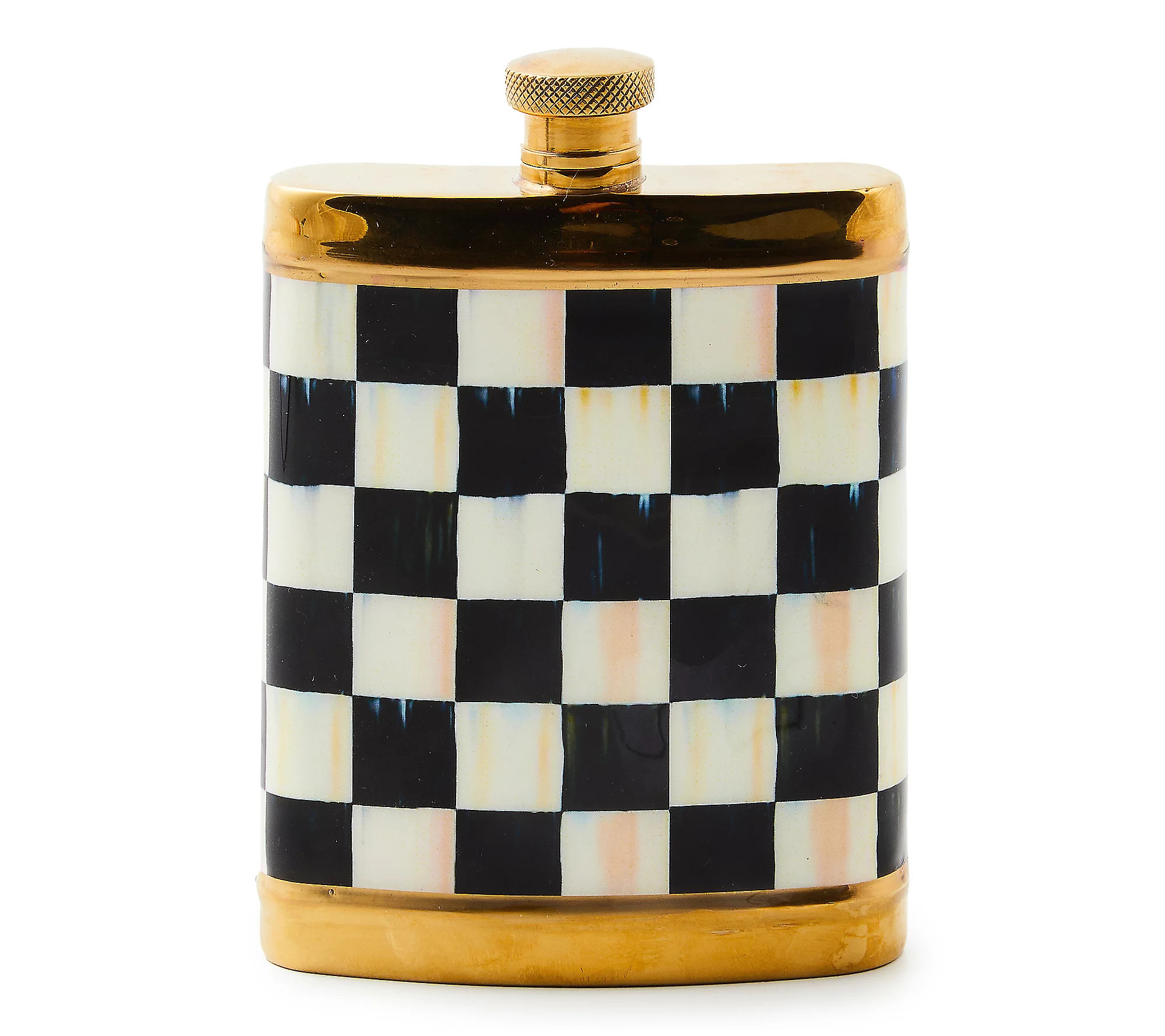 MacKenzie-Childs Courtly Check 3260 Flask | QVC