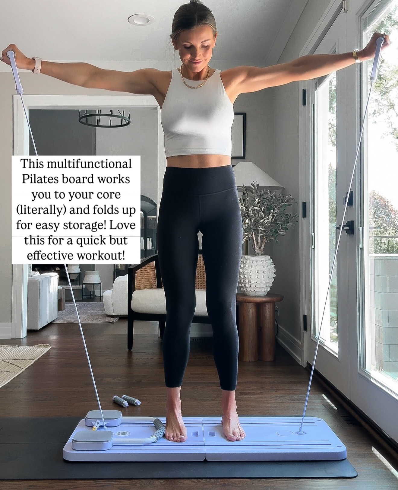 This at home Pilates board gives you a great full body workout and is easy to stow away! 

#LTKHome #LTKActive #LTKFindsUnder100