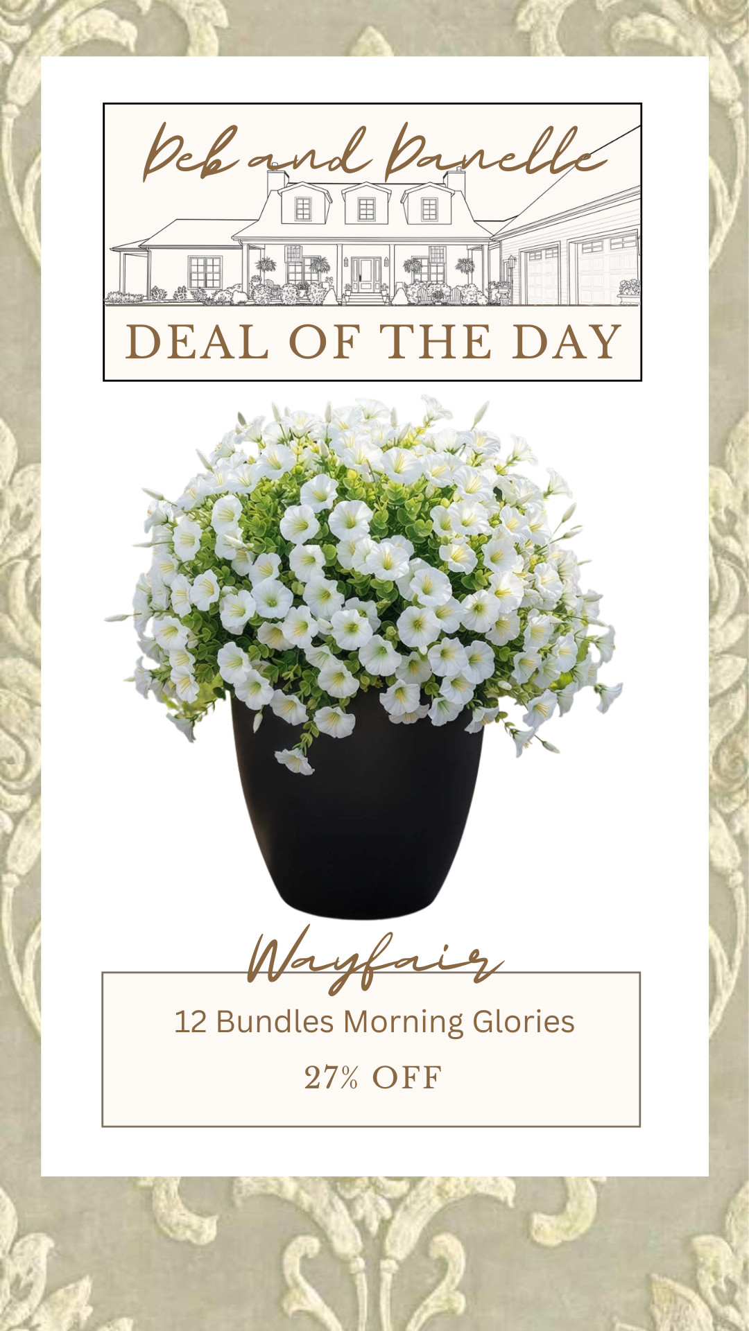Wayfair is having some amazing sales, including one on this bundle of faux Fuchsia Morning Glories. They come in a variety of colors and are perfect for your outdoor planters.  

 #LTKSeasonal #LTKHome #LTKSaleAlert