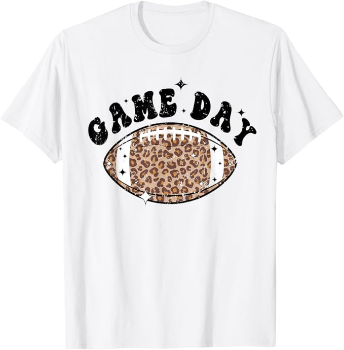 Game Day Leopard Football T-Shirt | Amazon (US)