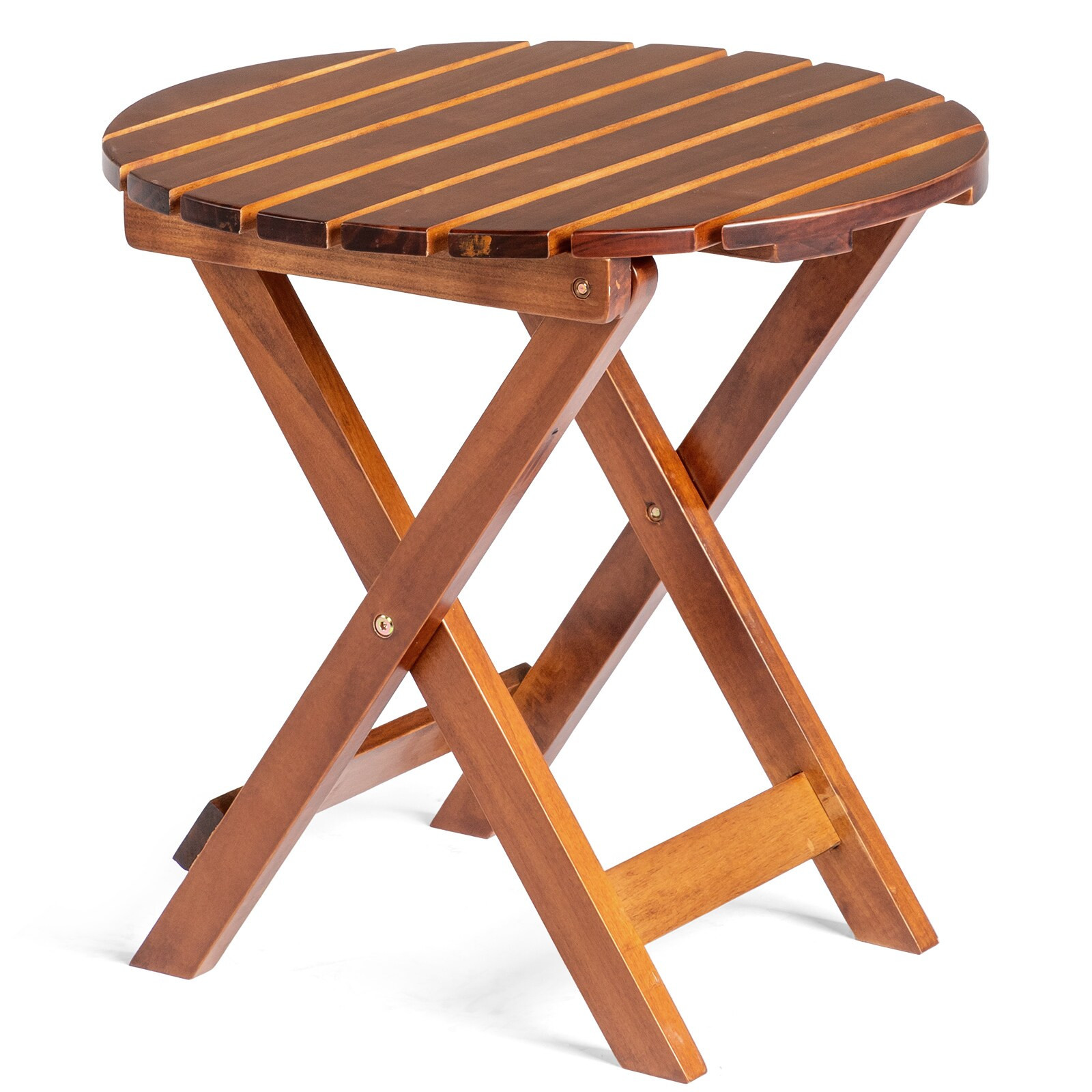 Winado Side Table Round Outdoor End Table 18.11-in W x 18.11-in L Large | LO1G56001072 | Lowe's