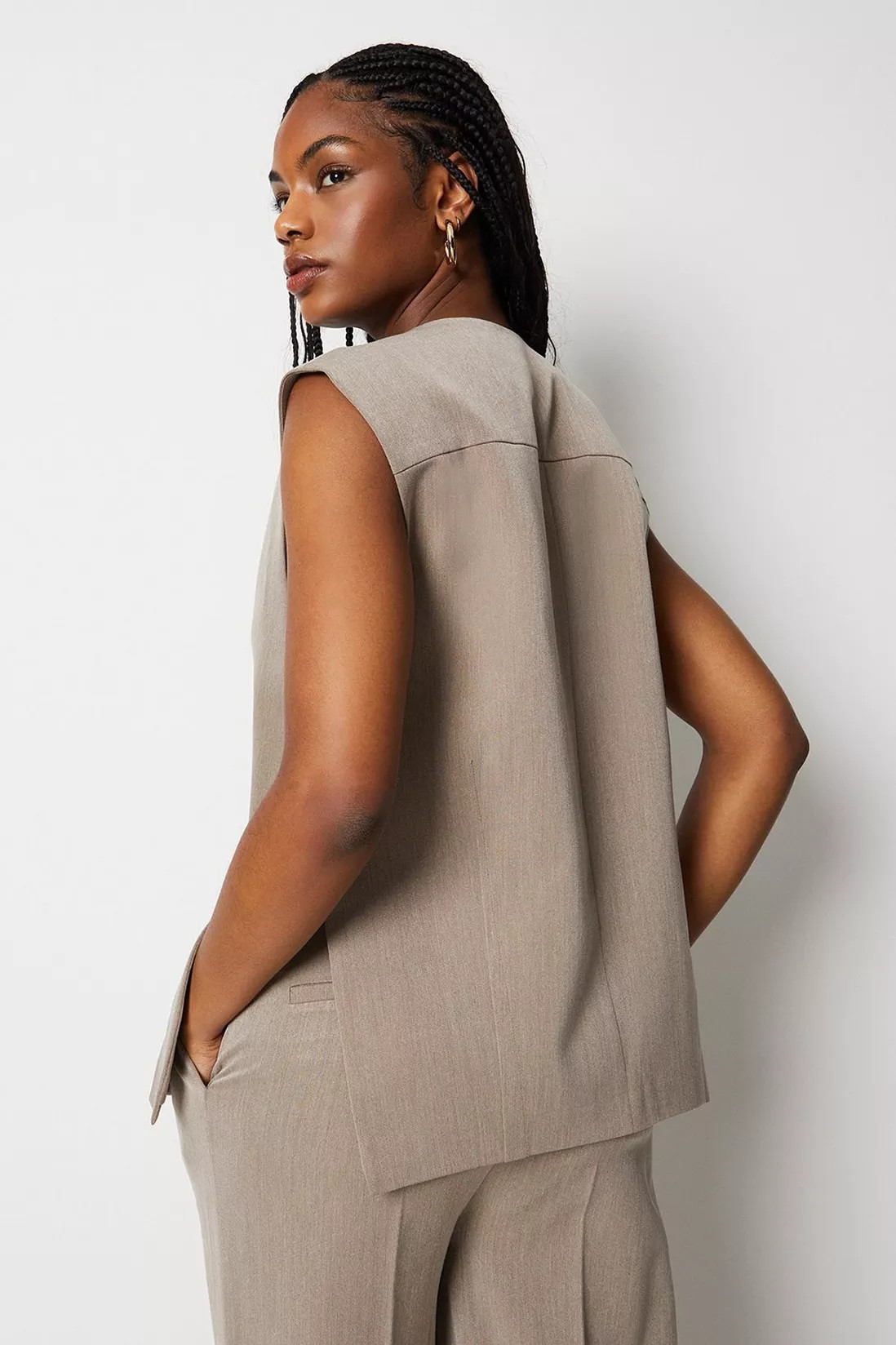 Longline Tailored Waistcoat | Dorothy Perkins (UK)