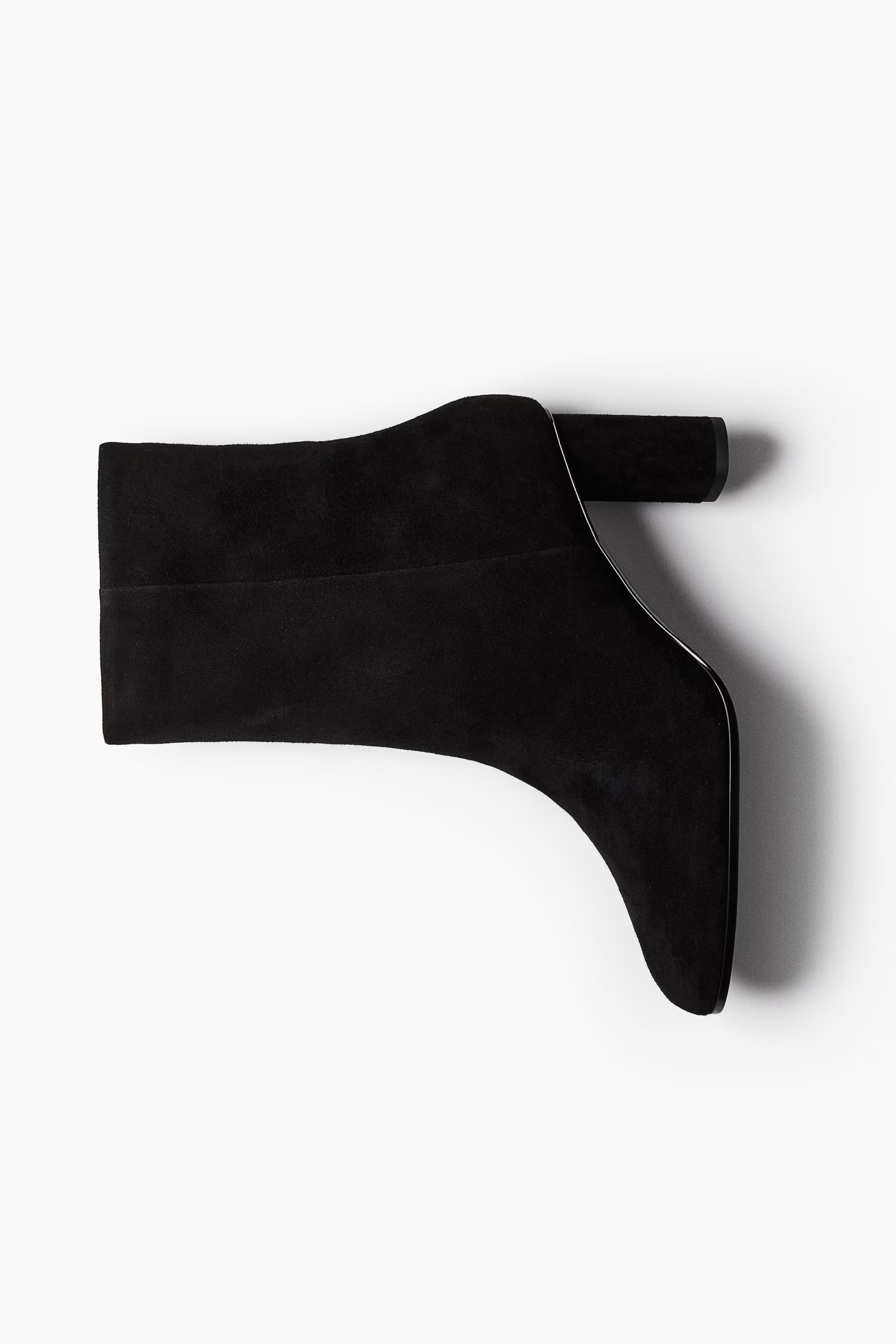 Suede ankle boots - Black - Ladies | H&M GB | H&M (UK, MY, IN, SG, PH, TW, HK)