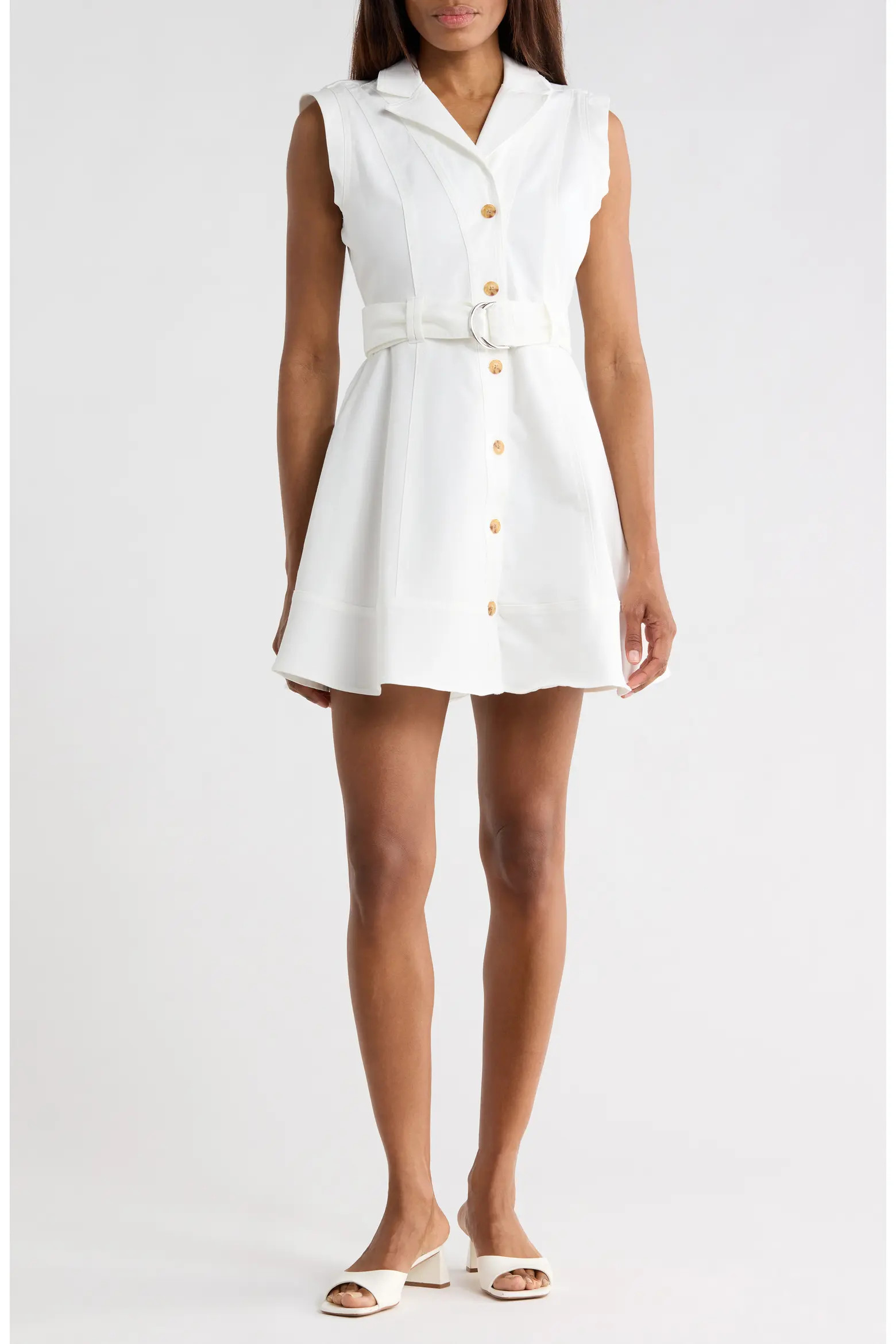 Lya Sleeveless Belted Denim Minidress (Women) | Nordstromrack | Nordstrom Rack