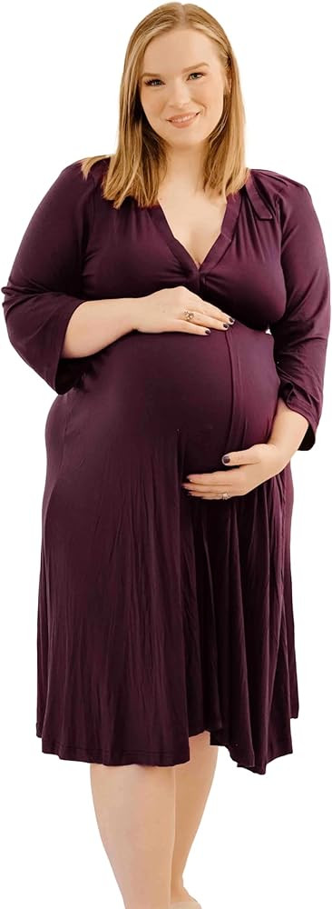 Lila Labor & Postpartum Gown, As Seen on Shark Tank, Hospital Gown for Birth, Labor Gown, Birth D... | Amazon (US)