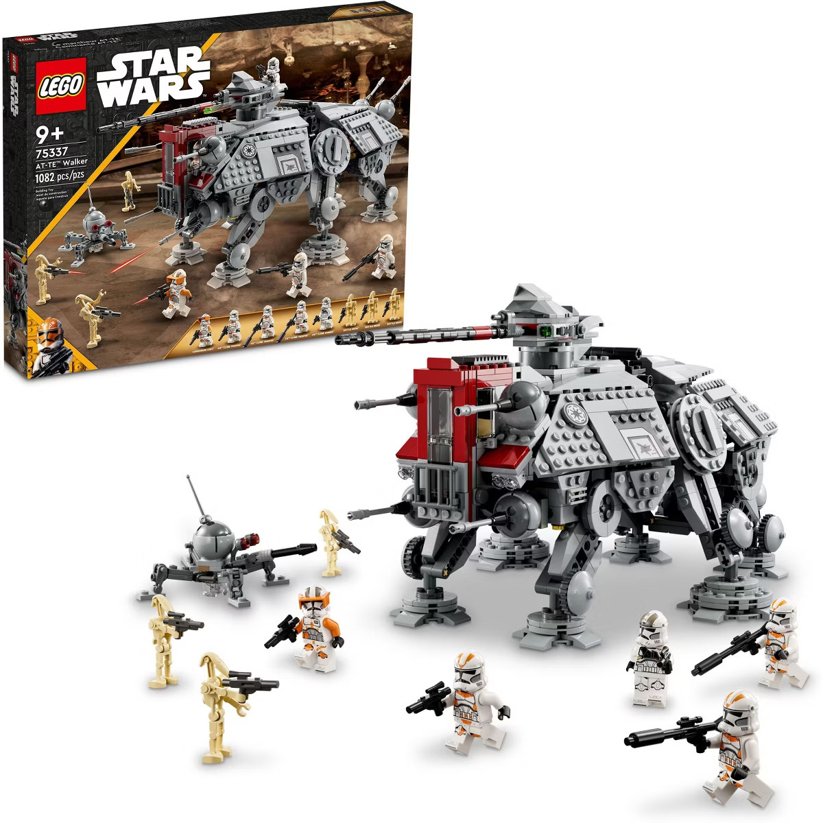LEGO Star Wars AT-TE Walker Set with Droid Figures 75337 | Target