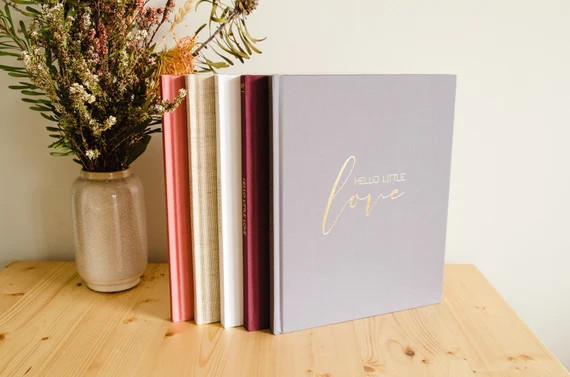 Baby Book - Baby Journal - Hello Little Love - Newborn Baby - First Five Years - Baby Gift - Memo... | Etsy (US)