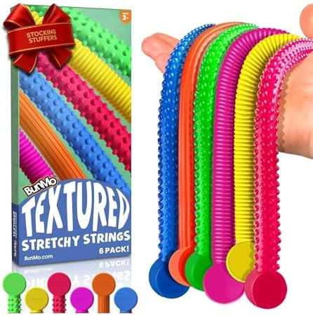BUNMO Stocking Stuffers for Kids - Stretchy Sensory Strings - Sensory Toys for Kids - Stocking St... | Amazon (US)