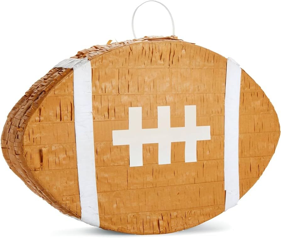 Football Pinata for Sports Party Decorations, Birthday Supplies for Boys (Small, 16.5 x 2.9 x 10.... | Amazon (US)