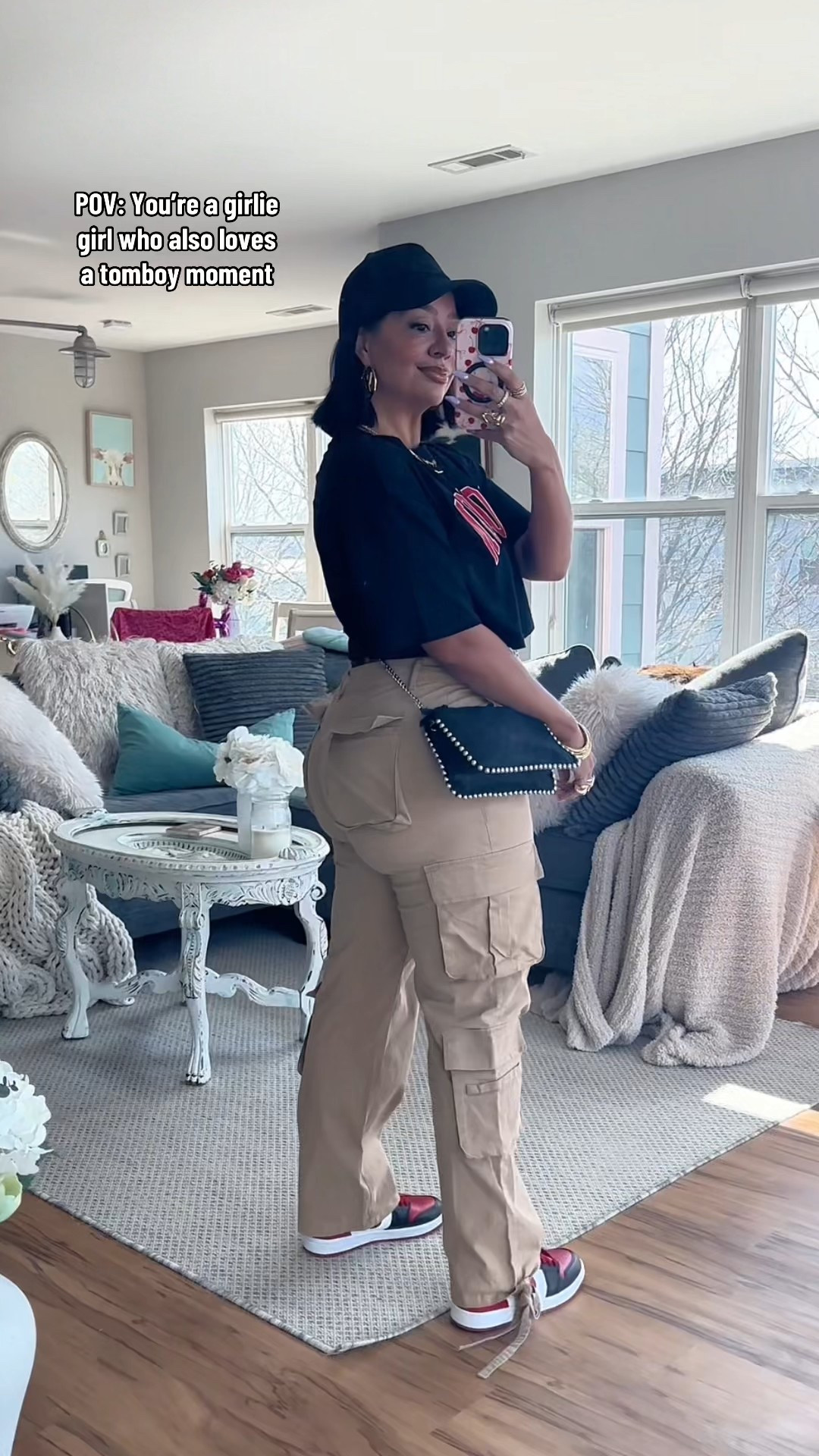 Girlie but make it tomboy 💁🏽‍♀️

over 40, millennial, petite, petite curvy, curvy, size 8, midsize, casual outfit, casual style, sneakers, cargo pants 

#LTKShoeCrush #LTKPetite #LTKStyleTip