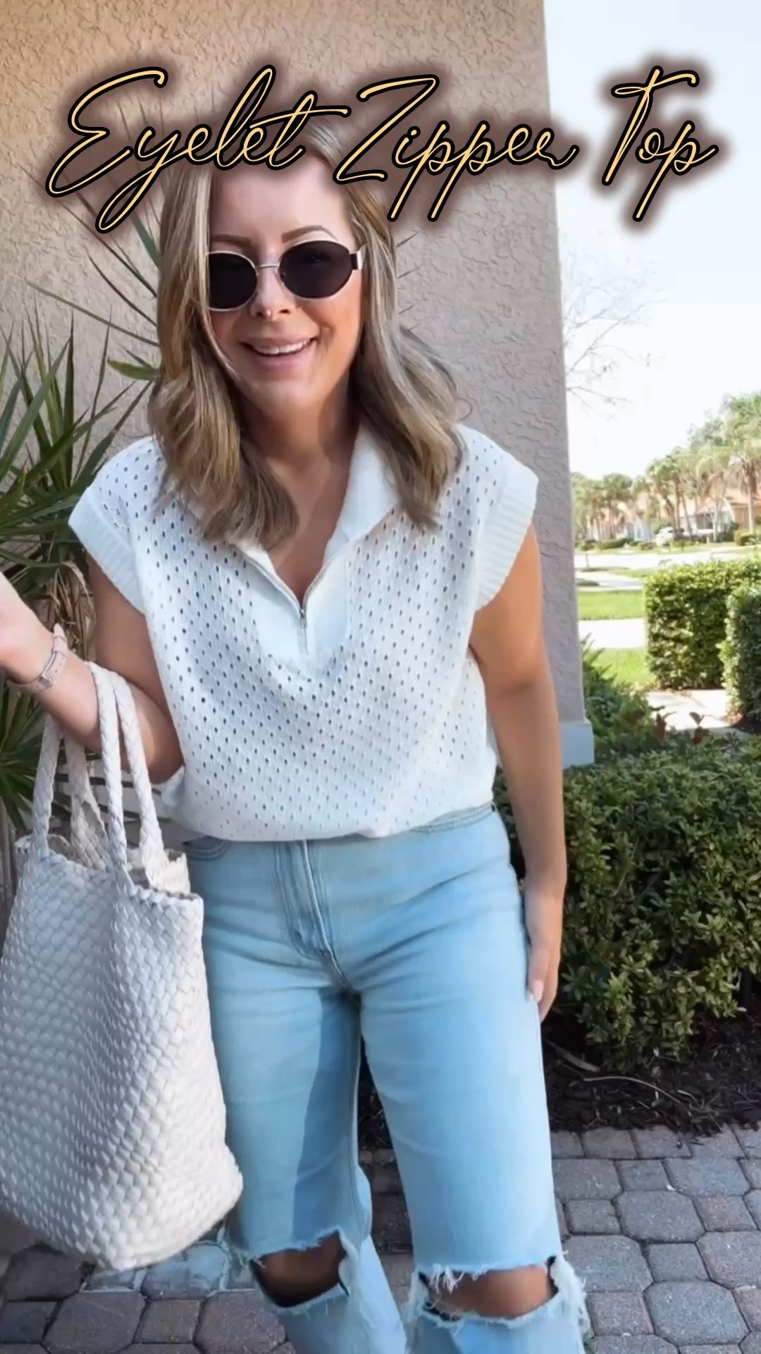 Living this eyelet zipper top for spring and summer 🤗

#LTKWatchNow #LTKFindsUnder50 #LTKSeasonal