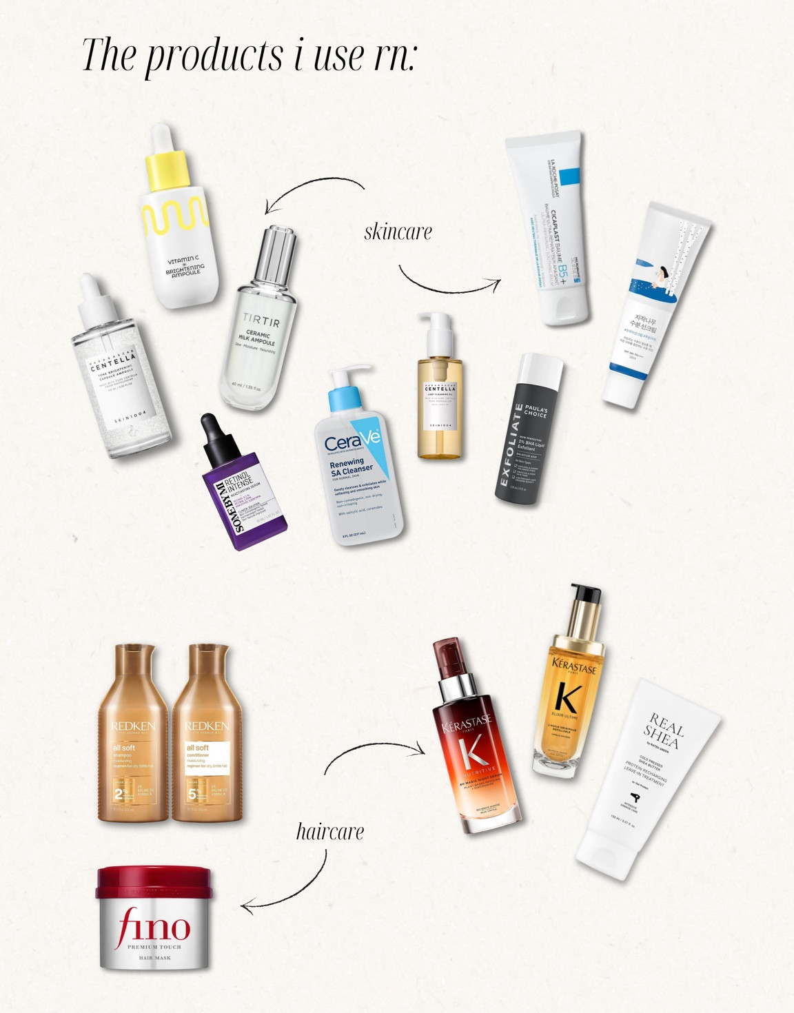 Current skincare and Haircare products 

#LTKBeauty