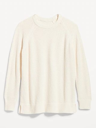 Loose Textured Pullover Tunic Sweater for Women | Old Navy (US)