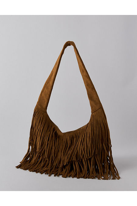 AE Boho Fringe Bag Women's Cognac One Size | American Eagle Outfitters (US & CA)