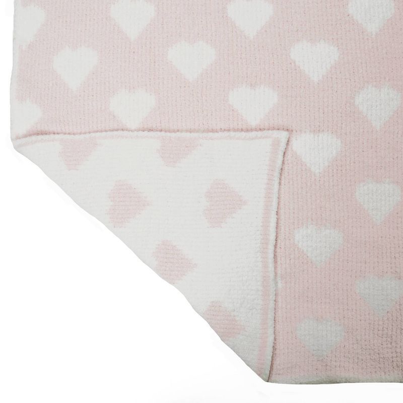 Tadpoles Ultra-Soft Chenille Knit Baby Blanket - Blush/White | Target