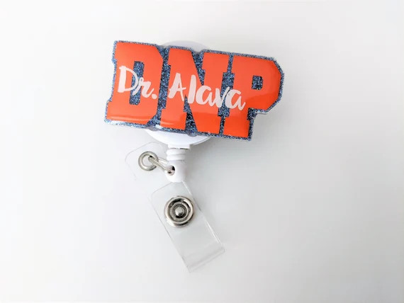 DNP Badge Reel | Glitter Bling Doctor of Nursing Practice Badge Holder | Customized Personalized ... | Etsy (US)