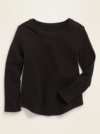 Long-Sleeve Scoop-Neck Thermal Tee for Toddler Girls | Old Navy (US)