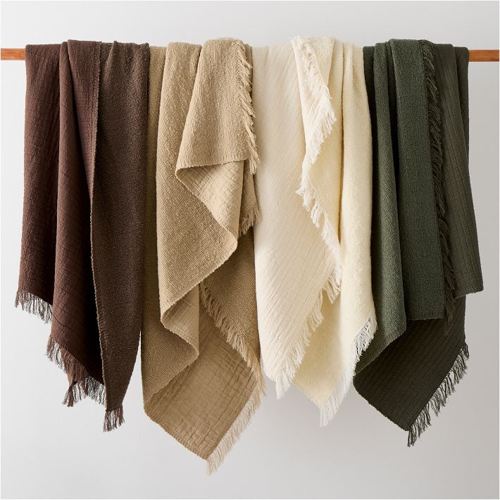 Boucle Gauze Throw | West Elm (US)