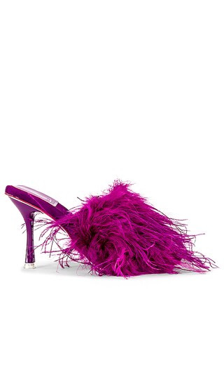 Chauffeur Feather Mule in Purple | Revolve Clothing (Global)