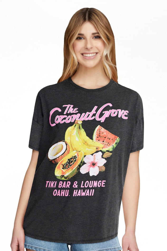 No Boundaries Washed Graphic Boyfriend Tee, Women's XXS-XXL | Walmart (US)