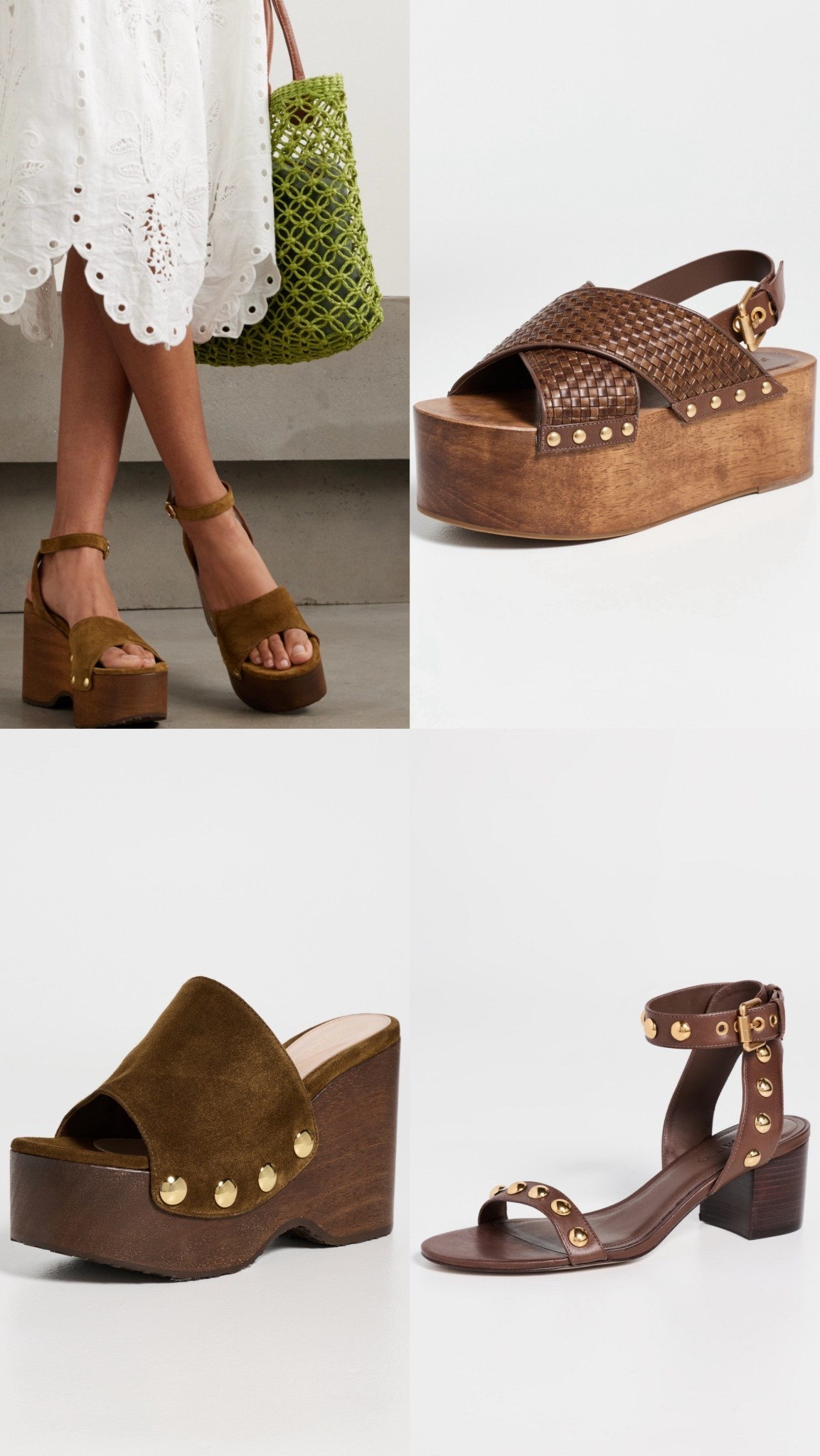 spring/summer wooden wedges and heels 

#LTKSeasonal #LTKootd