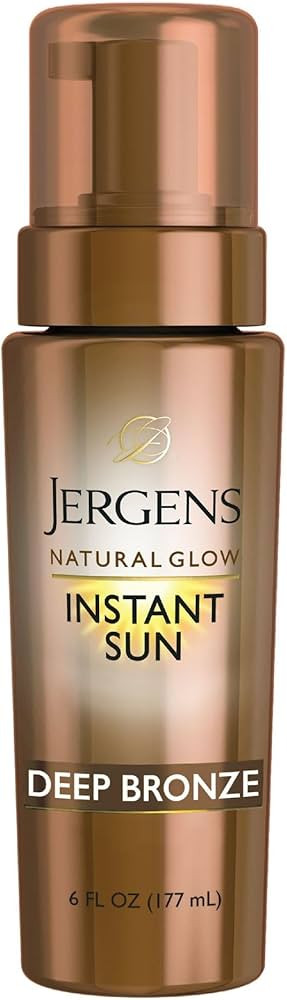 Jergens Natural Glow Instant Sun Body Mousse, Self Tanner for Deep Bronze Tan, Sunless Tanning Bo... | Amazon (US)