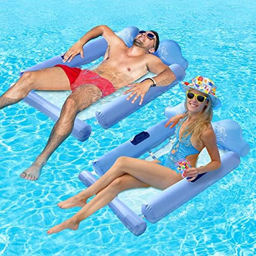 GOFOIT Pool Float, Inflatable Swimming Float, Multi-Purpose Pool Hammock, (Saddle, Lounge Chair, Ham | Amazon (US)