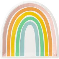 Rainbow Shaped Lunch Plates 8Ct | St. Patrick's Day Party Decor Lucky One 1St Birthday Luck Of The Irish Patrick | Etsy (US)