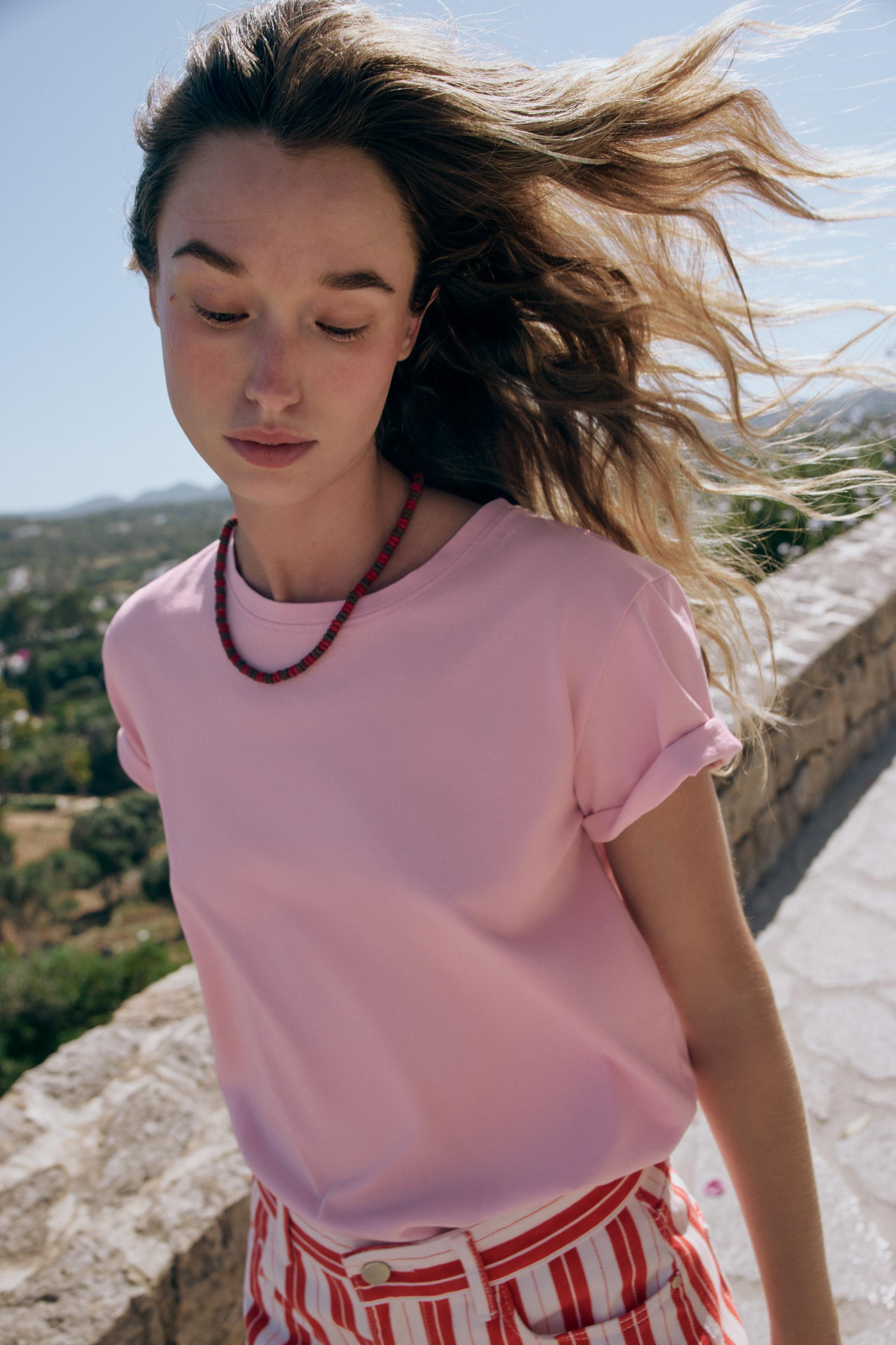 RUSTIC COTTON T-SHIRT | Zara UK