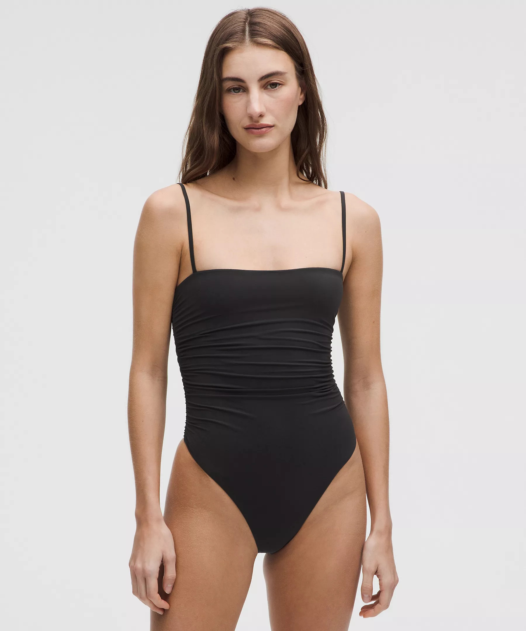 Wundermost Ultra-Soft Nulu Ruched Cami Bodysuit | Women's Bodysuits | lululemon | Lululemon (US)