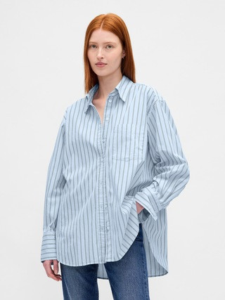 Organic Cotton Poplin Big Shirt | Gap (CA)